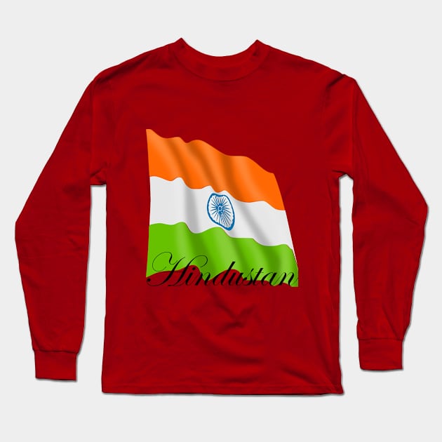 hindustan Long Sleeve T-Shirt by paulashish